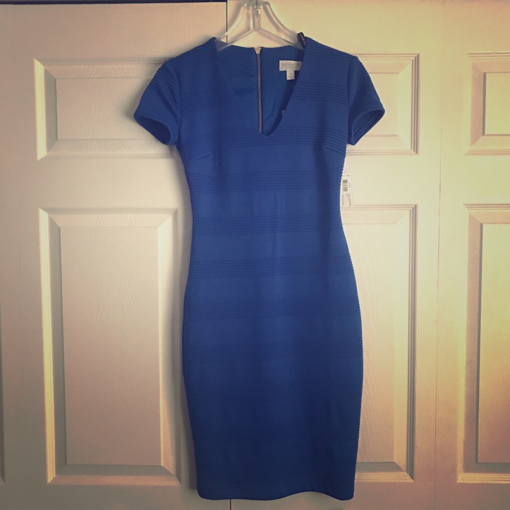 Bisou Bisou Royal Blue Bodycon Dress
